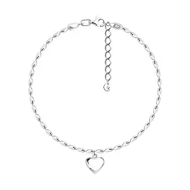 Браслет 94051594 серебро Сердце_0