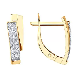 Серьги дорожка 0200550 золото_0