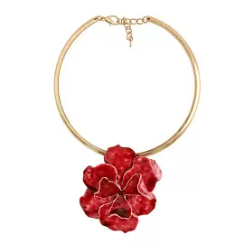 Колье 504227490 ювелирный сплав Цветок_0