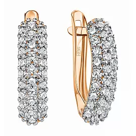 Серьги дорожка СргЛ60.бцФ.з585 золото_0