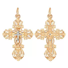 Крест христианский 09-0121 золото Полновесный_0
