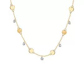 Колье Т102112198 золото Круг_0