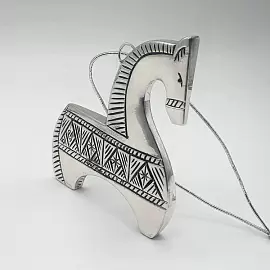 Сувенир елочная игрушка 100064 ювелирный сплав Лошадь_1