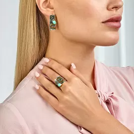 Серьги ER021206TRQ-COV-M серебро_1