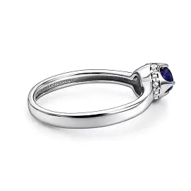 Кольцо один камень 01-5185.000С-00 серебро_1