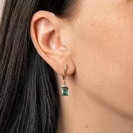 Серьги подвесные С-0260 кв золото_1