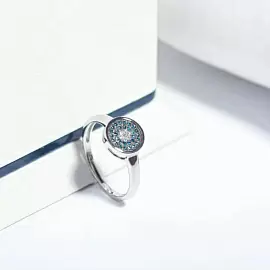 Кольцо 5-7054-106-1Б-ГбрБр золото Круг_1