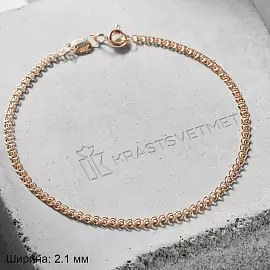 Браслет классический НБ12-087 d0.30 золото Полновесная_3