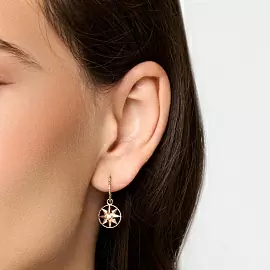 Серьги подвесные 2002353-1 золото Диор_2