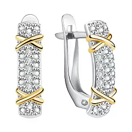 Серьги 10-7М-0001-15385 серебро Тиффани Х_0