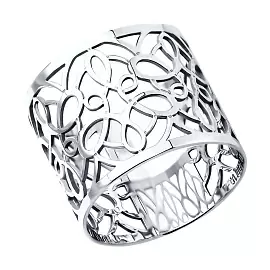 Кольцо 94012486 серебро_0