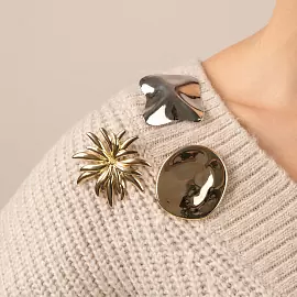 Брошь 331110049g ювелирный сплав Цветок_1