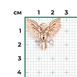 Подвеска 03-3547-00-000-1111 золото Сова_2