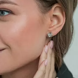 Серьги пусеты SOR2027-10.RH серебро_1