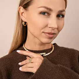 Серьги 202500041-1 ювелирный сплав Булгари Змея_2