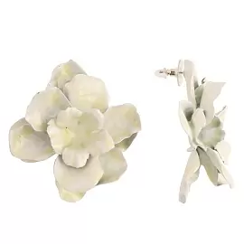 Серьги 504227380-2 ювелирный сплав Цветок_0