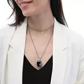 Колье SW000095R-027P ювелирный сплав_2