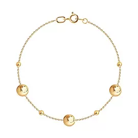 Браслет 051564 золото Круг_0