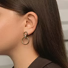 Серьги подвесные 76395 золото_1