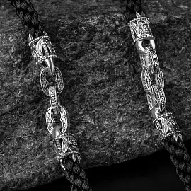 Шнур текстильный 755940-60 серебро Георгий Победоносец и Ангел Хранитель_1