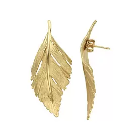 Серьги OR1753PN серебро перо_0