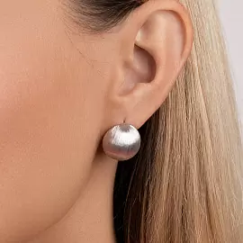 Серьги E1267-W серебро Шар_2