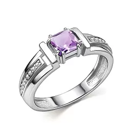 Кольцо один камень 01-5158.00АМ-00 серебро_0