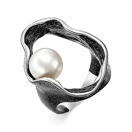 Кольцо один камень 51232S1B серебро_0