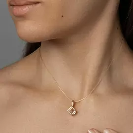 Подвеска п1084-1п серебро Кубик_1