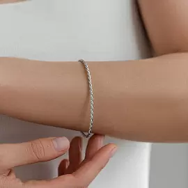 Браслет жесткий НБ22-459Ю-3 d1.20 серебро Полновесный_1