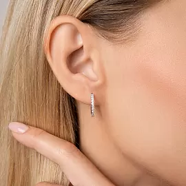 Серьги подвесные WE6173-B-W серебро_4