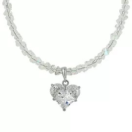 Бусы чокер Кл-Юкб-80-37 ювелирный сплав Сердце_0