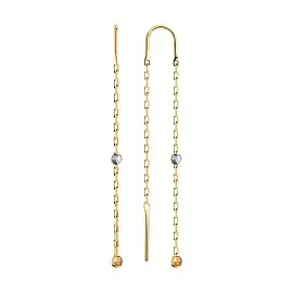 Серьги продевки 51-123-01165-1 золото_0