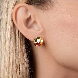 Серьги пусеты E1268-G серебро_1