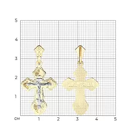 Крест христианский 121036 золото Полновесный_1