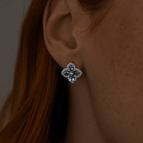 Серьги 92022800 серебро