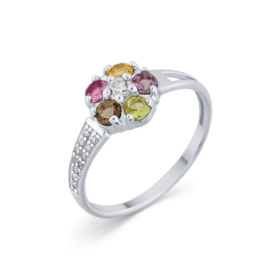 Кольцо 106589-901-0019 серебро Цветок