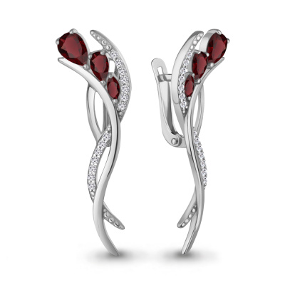 Серьги 4967303А.5 серебро