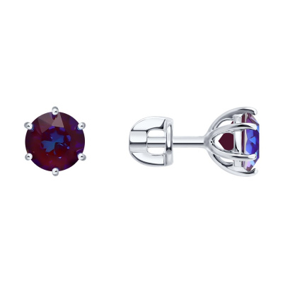 Серьги пусеты 94027857 серебро