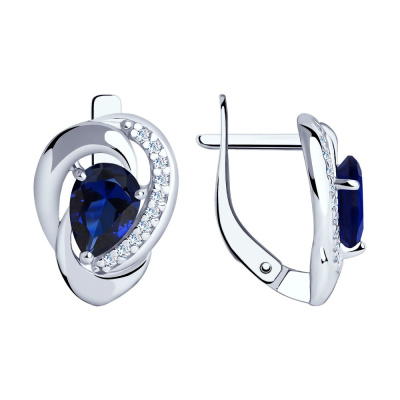 Серьги 88020046 серебро