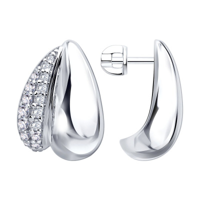 Серьги 94027796 серебро