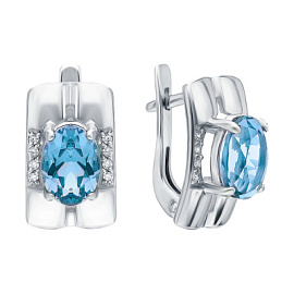 Серьги 2-603 топ серебро