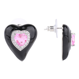 Серьги 503384440 ювелирный сплав Сердце