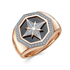 Печатка П17016081361 золото Звезда