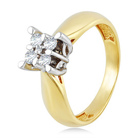 Кольцо 81035 золото