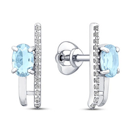 Серьги пусеты 206759-002-0019 серебро