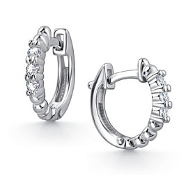Серьги конго 02-4721.00КЦ-00 серебро