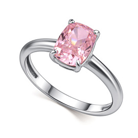 Кольцо один камень 01-4763.0БТ5-00 серебро