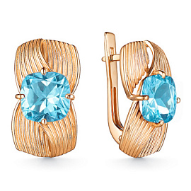 Серьги 2-1023 топ золото