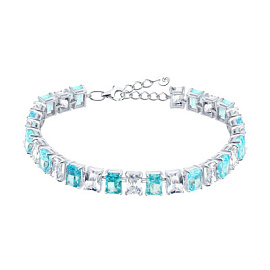 Браслет теннисный 94051624 серебро